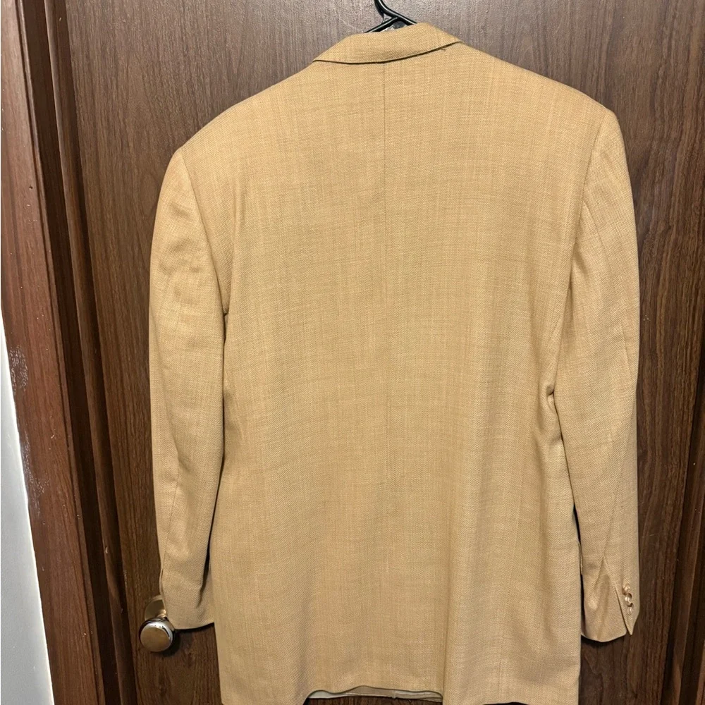 Ermenegildo Zegna Double-Breasted Sport Coat Khaki/Tan/Beige